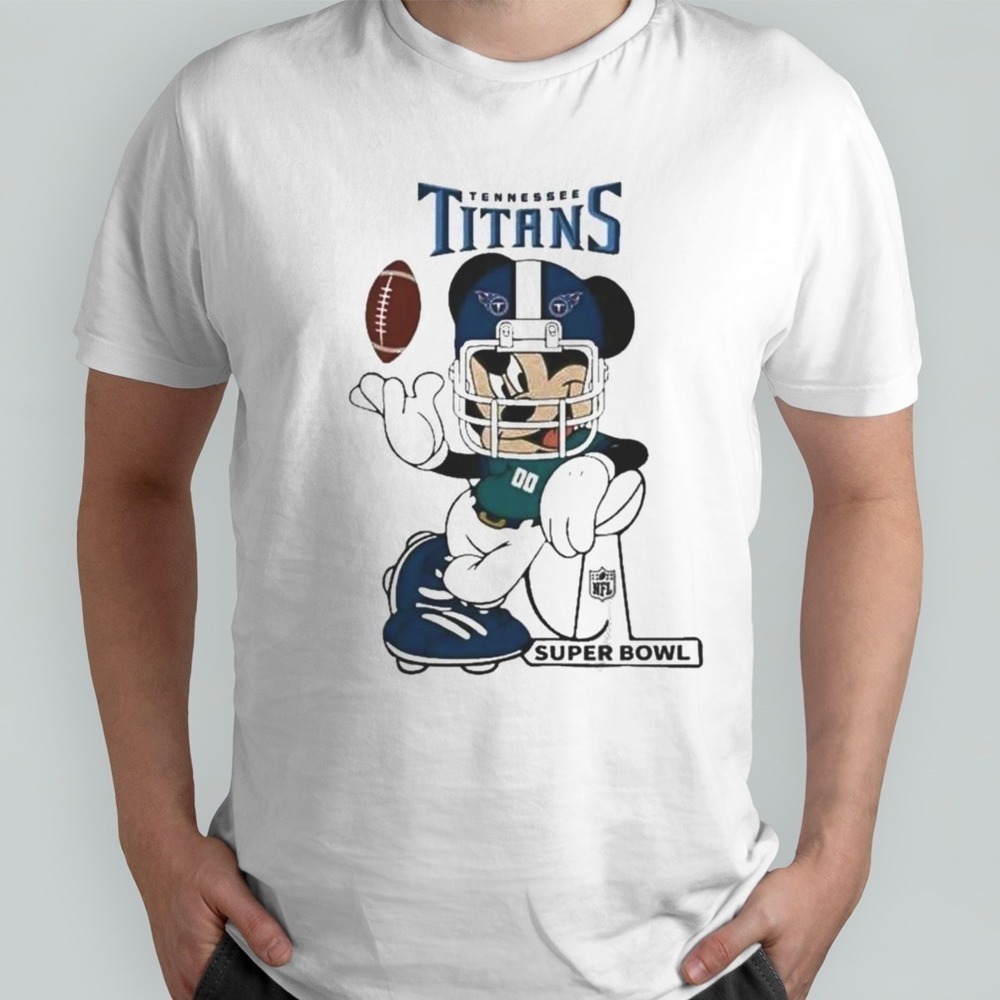 Mickey Mouse Tennessee Titans Football Super Bowl Shirt, Disney NFL Fan Gift Tee